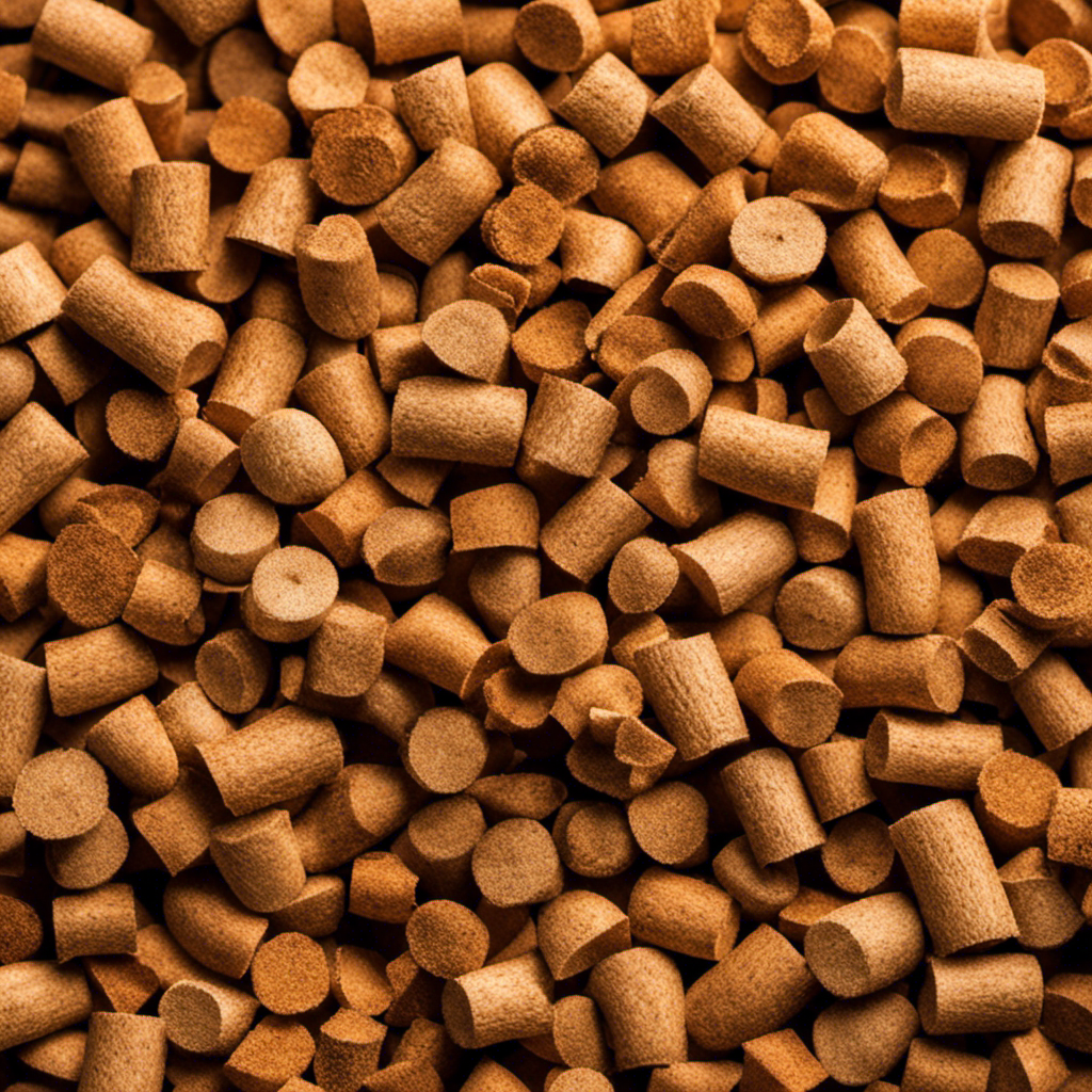 An enticing image showcasing the process of crafting wood pellets for a pellet stove