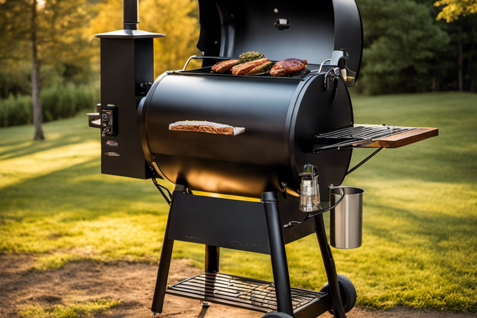 An image that showcases a step-by-step guide on using a Traeger Wood Pellet Grill