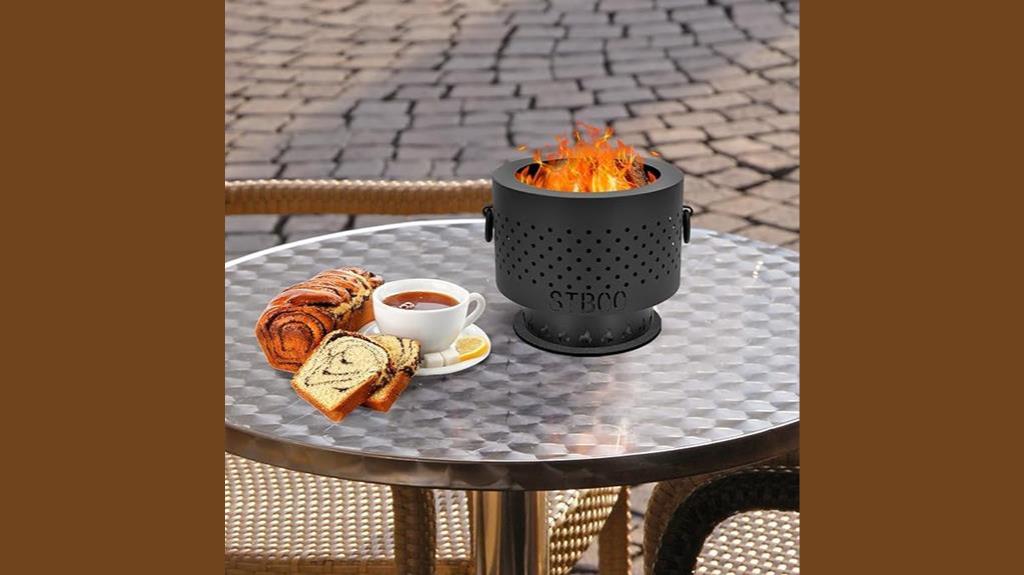 compact and versatile fire pit