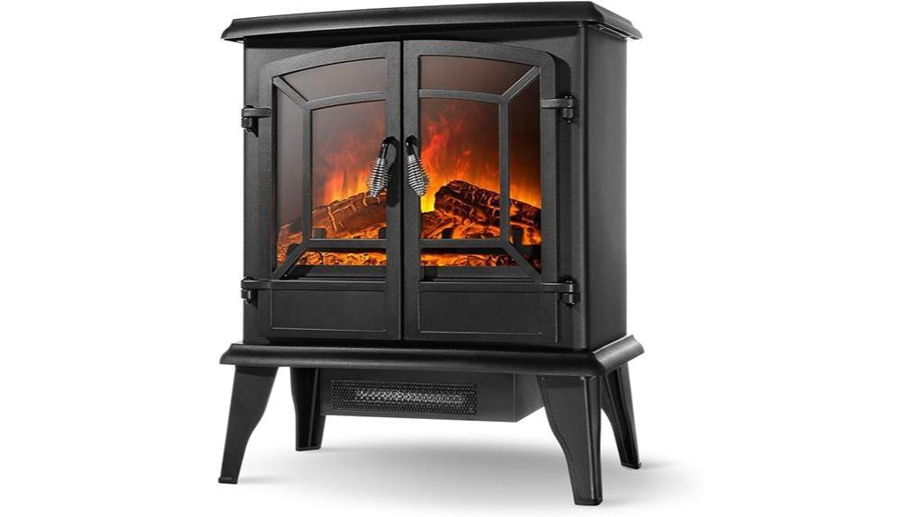 della electric fireplace review compact portable and realistic