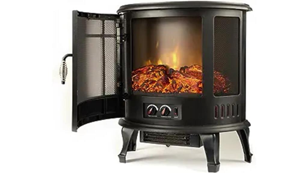 detailed review of e flame usa regal fireplace stove