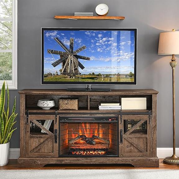 detailed review of kuikui electric fireplace tv console