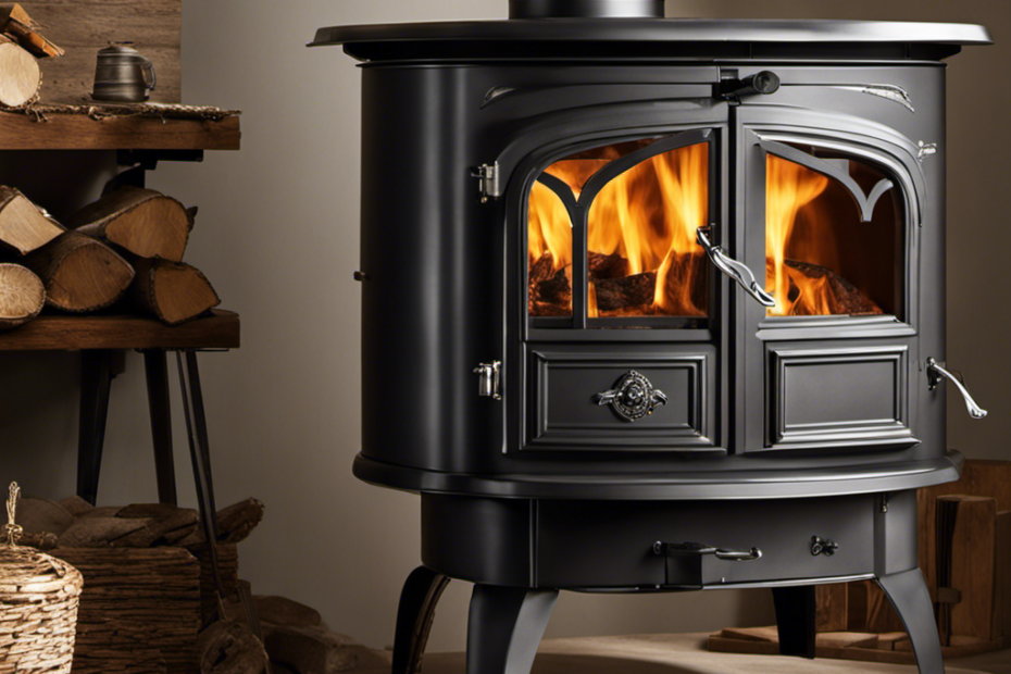 An image showcasing the construction process of a wood stove, emphasizing the importance of barrel thickness