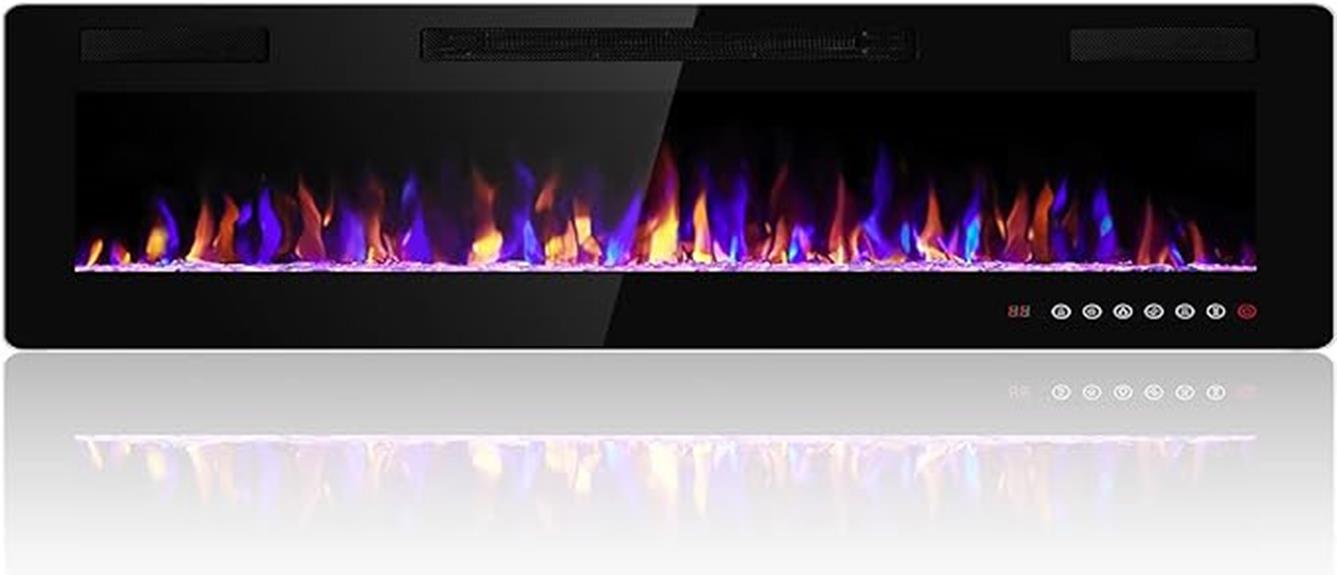 efficient and cozy electric fireplace