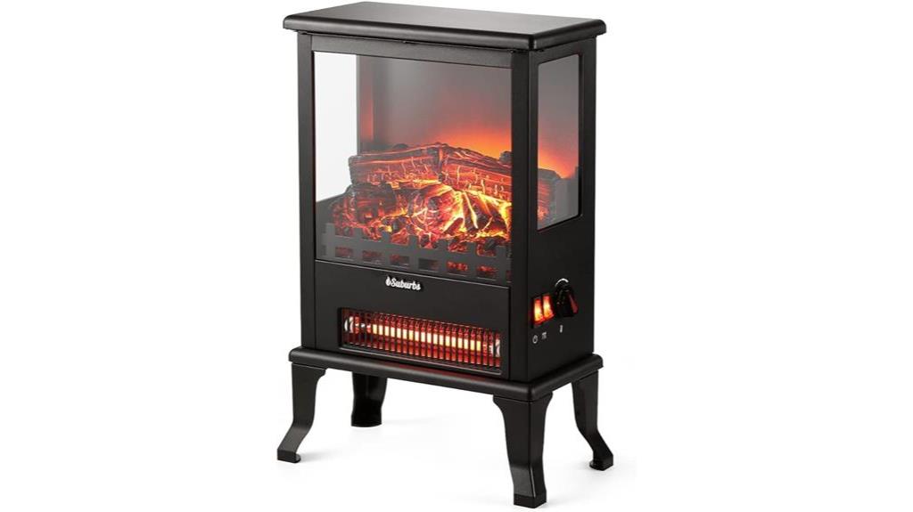efficient electric fireplace stove