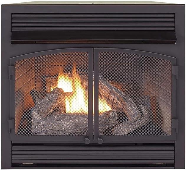 efficient heating with fireplace