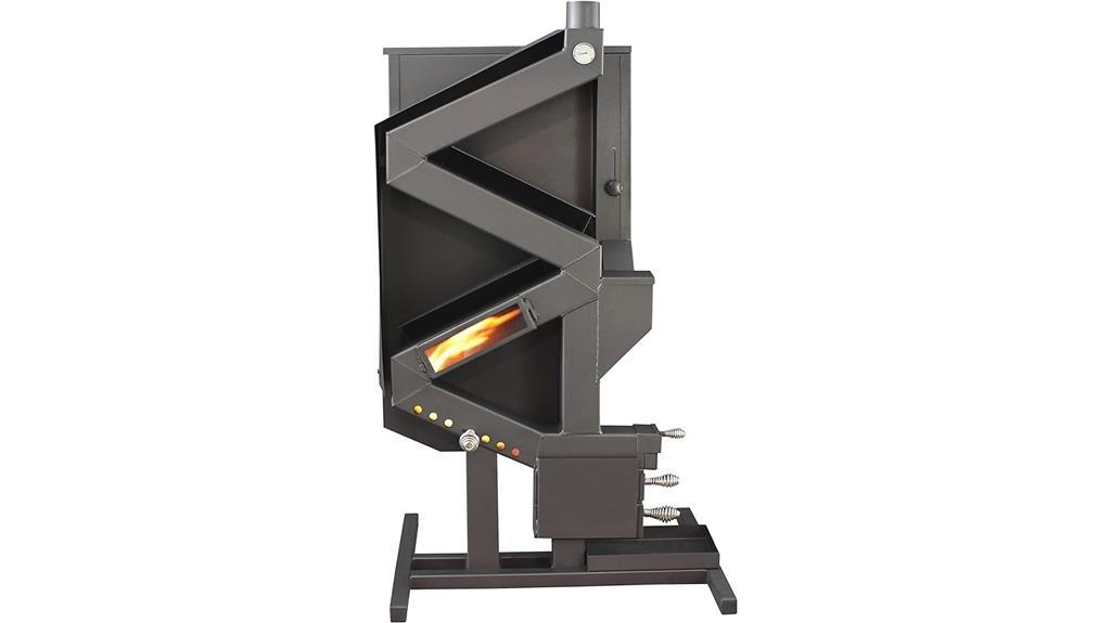 efficient non electric pellet stove