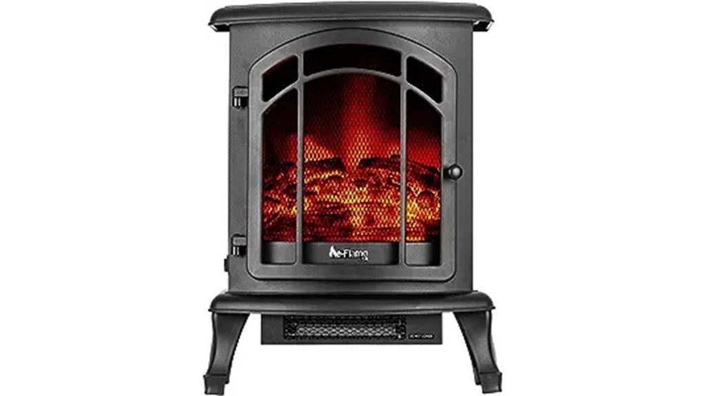 elegant led fireplace stove
