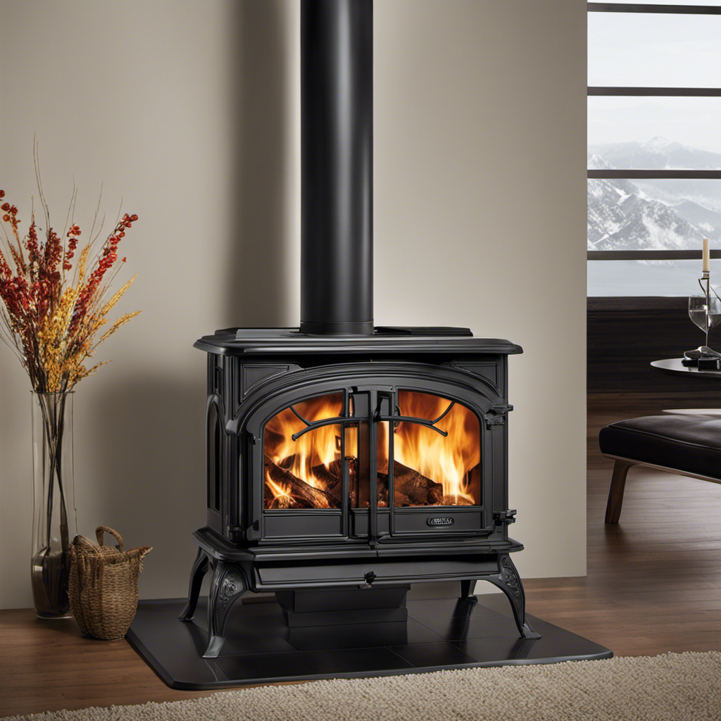 An image showcasing the intricate mechanics of a Brunco Wood Stove
