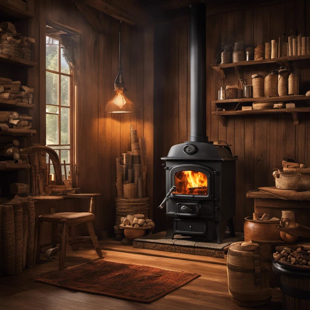 used wood burning stove