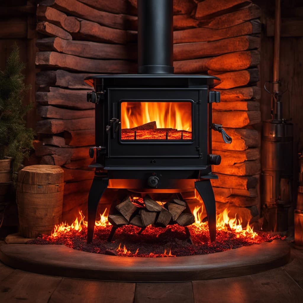 wood burning stove small