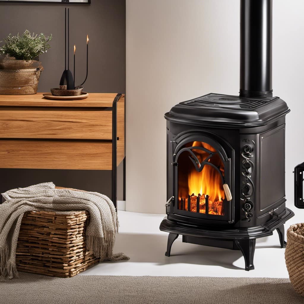 wood burning stove installation