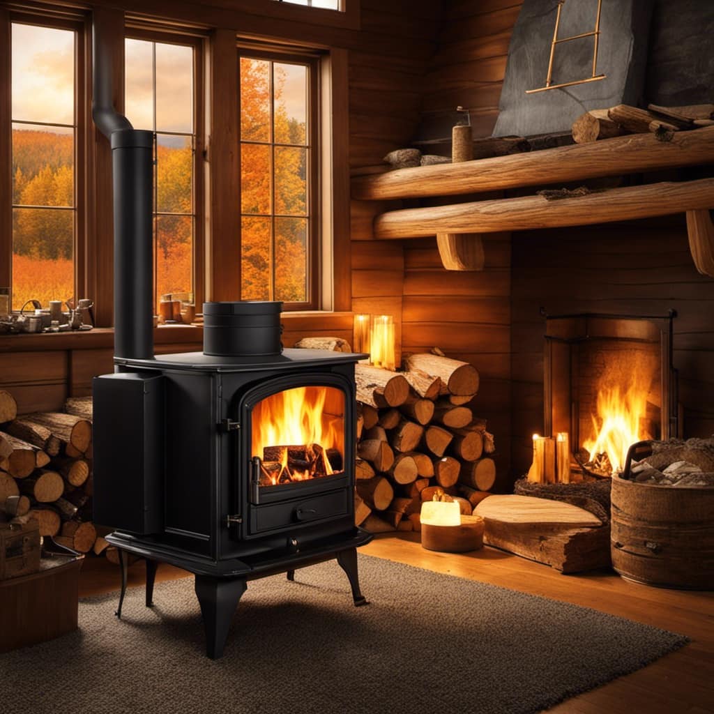wood stove pipe installation