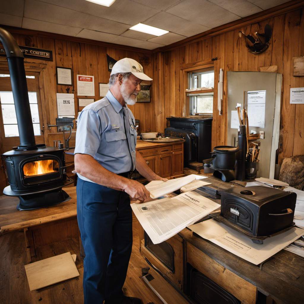 An image capturing the process of obtaining wood stove permits in Jefferson County, MO