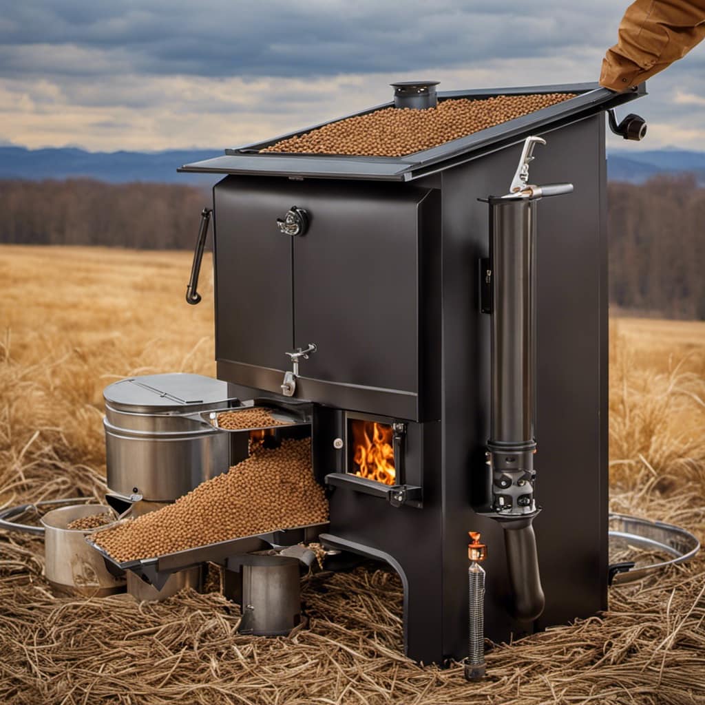 wood burning stove indoor