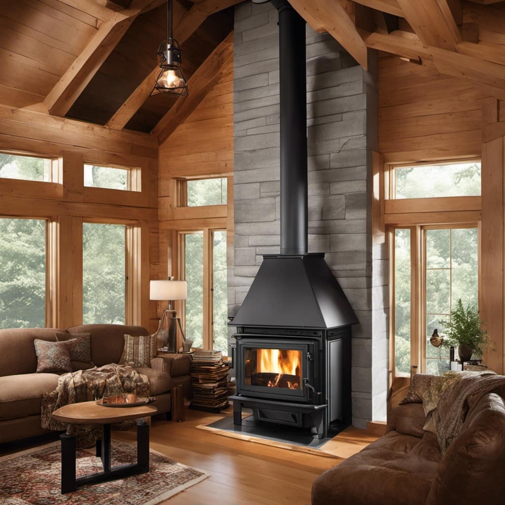 wood stove fans on top of stove