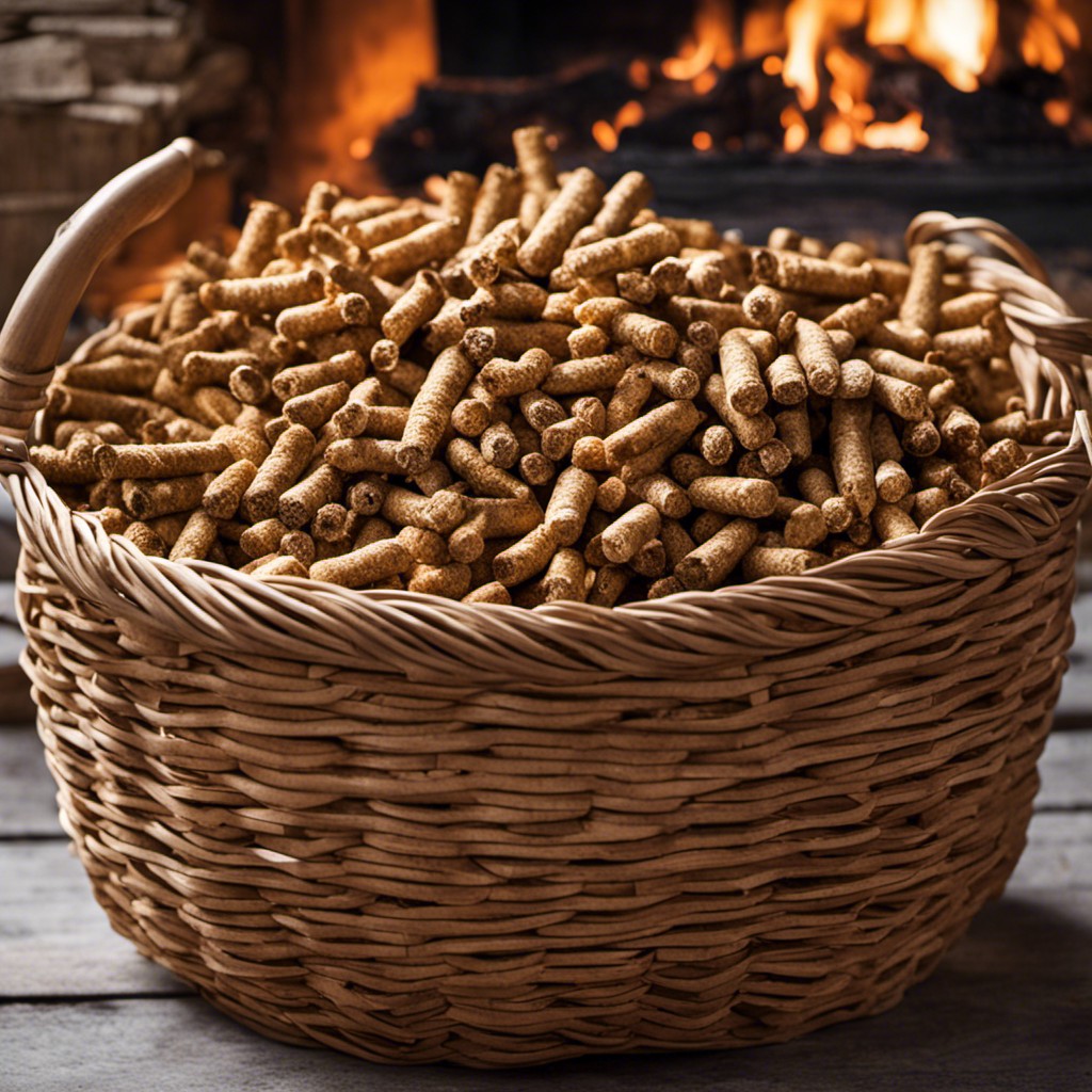 An image showcasing the step-by-step process of constructing a fireplace wood pellet basket