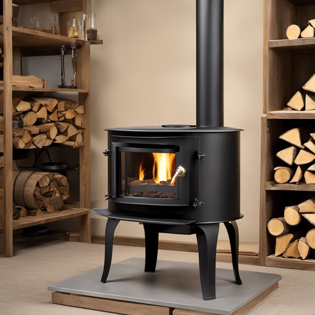 wood stove with blower