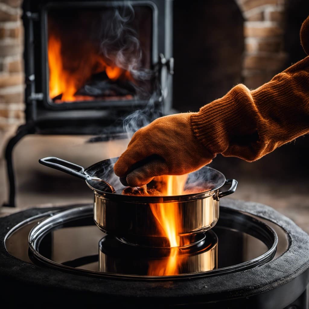 wood stove pizza truck