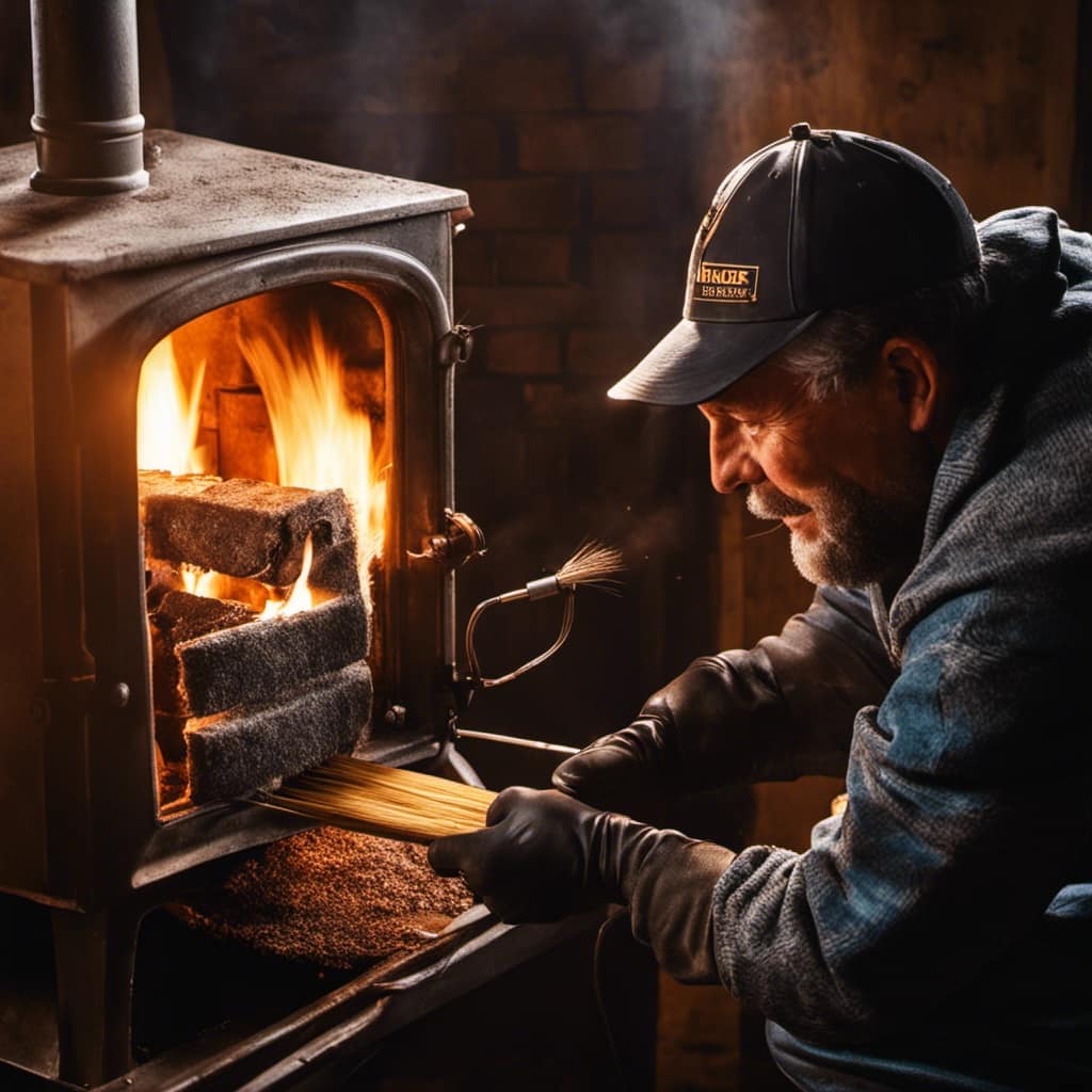 antique wood burning stove