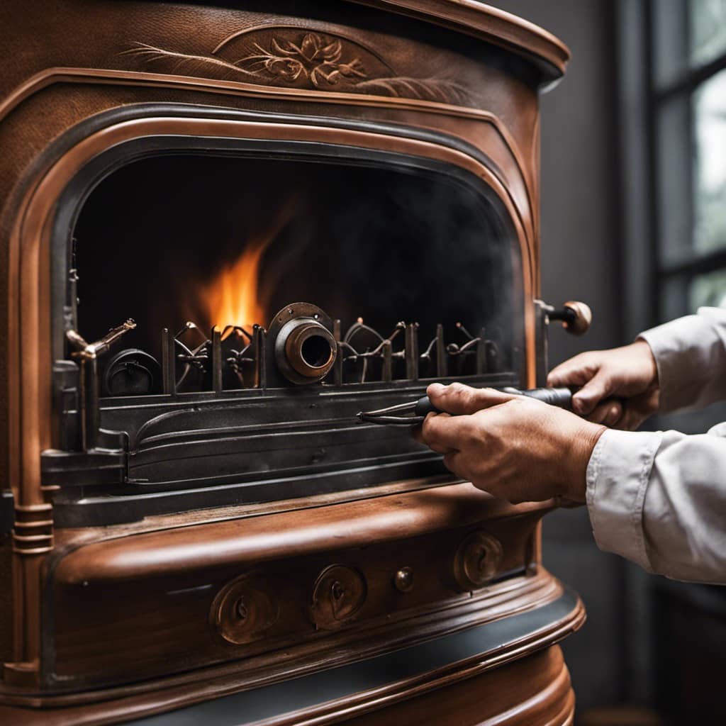 cast iron wood stove