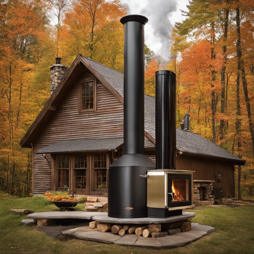 wood stove pipe installation