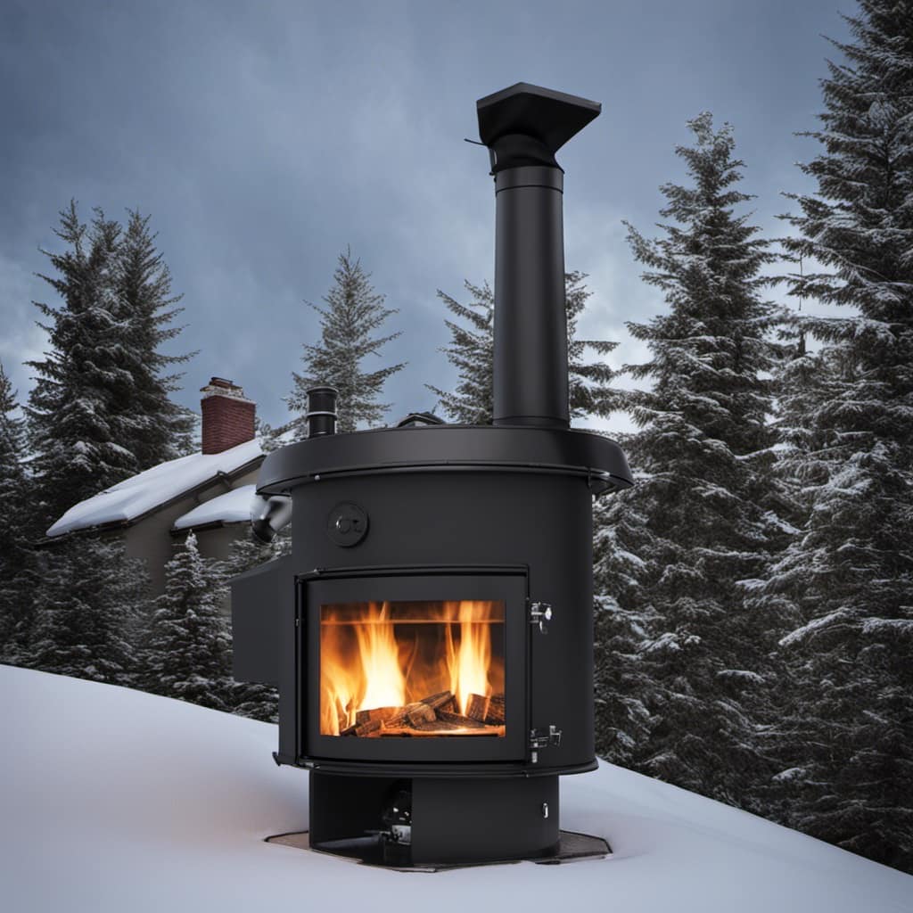 wood stove fireplace glass