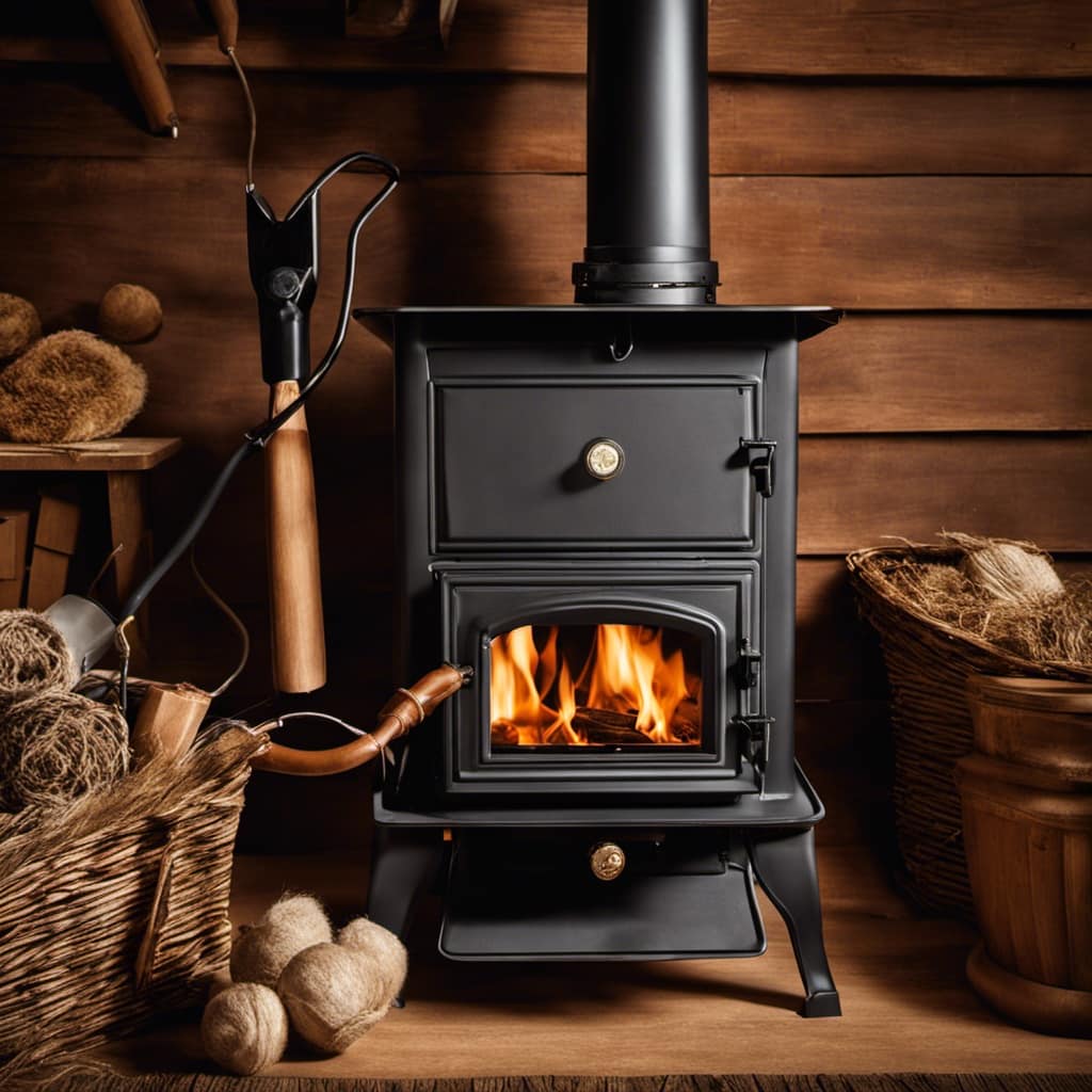 wood stove indoor