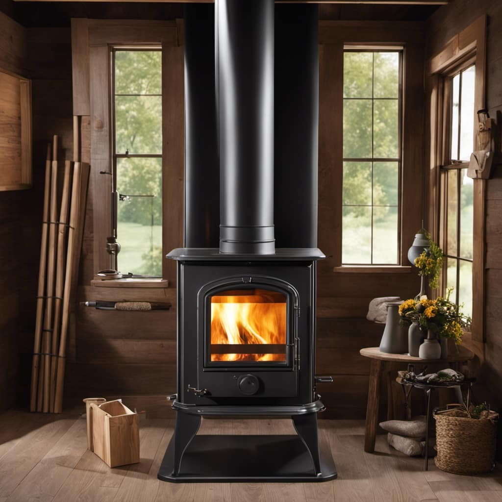 wood stove with blower