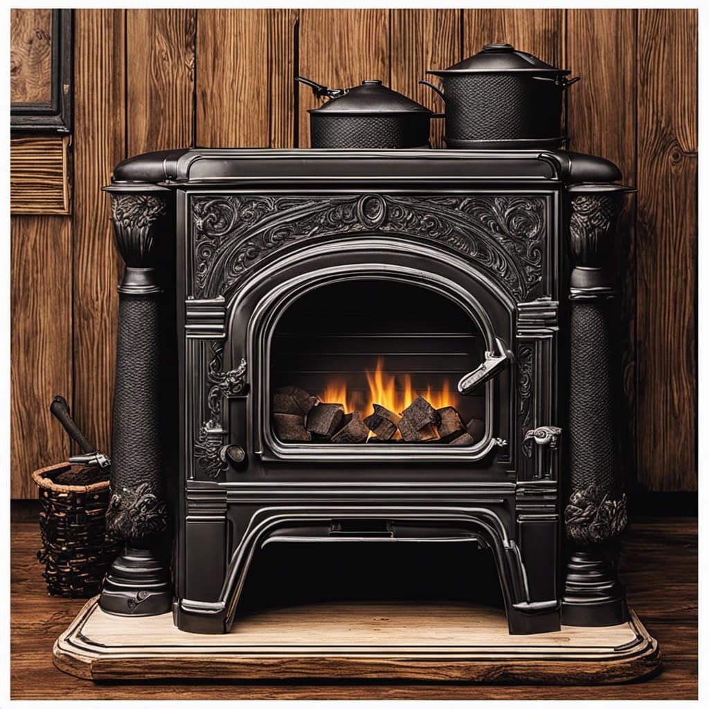 wood burning stove indoor