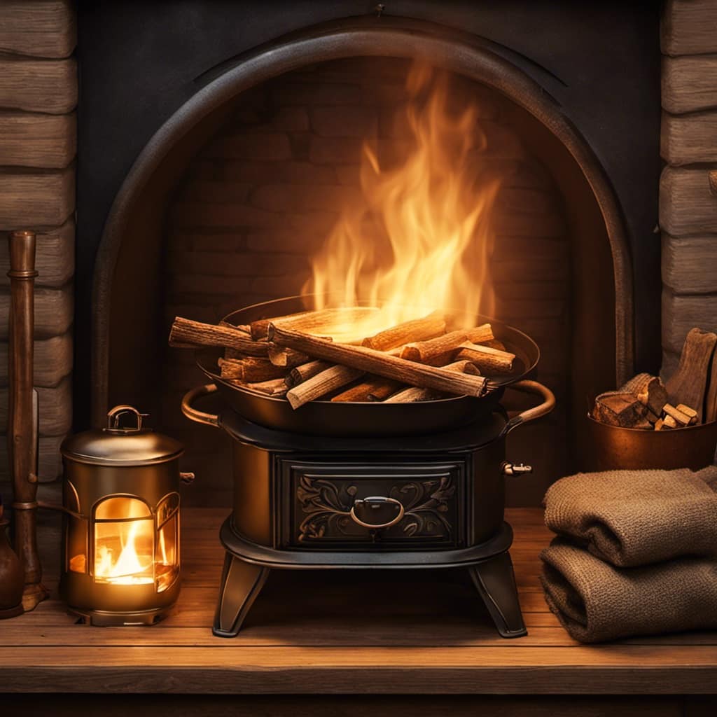 wood burning stove installation