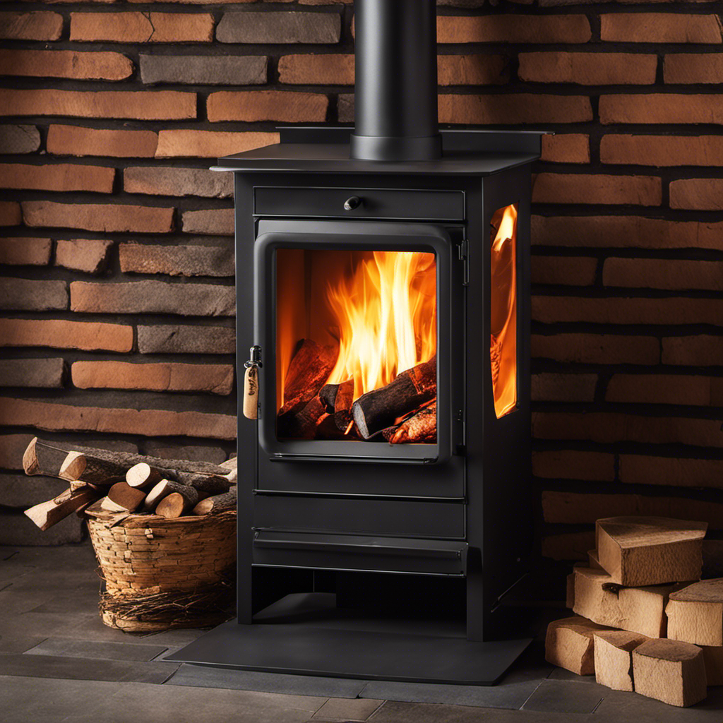 An image showcasing a step-by-step guide on making a vertical wood stove