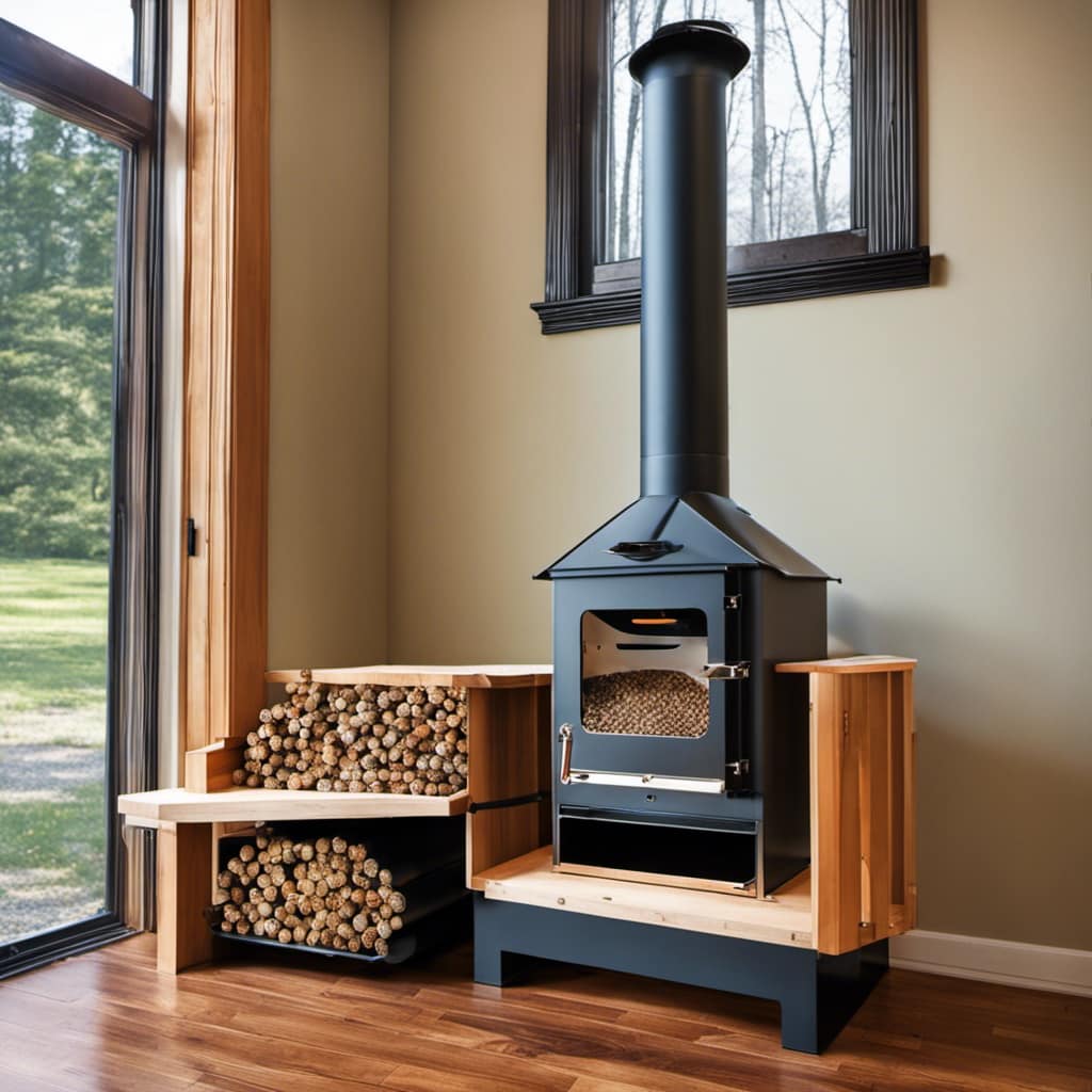 wood stove fireplace