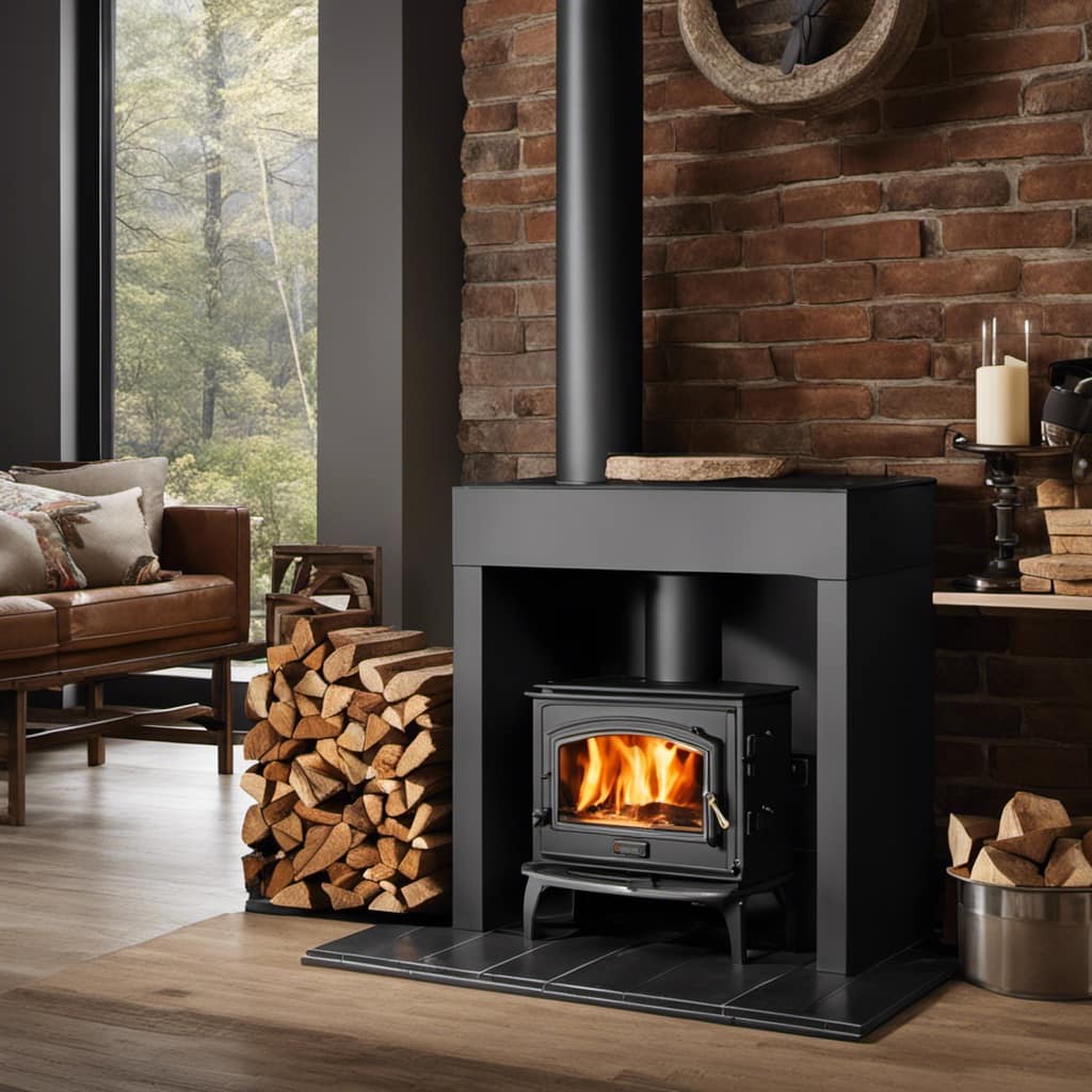 wood stove indoor