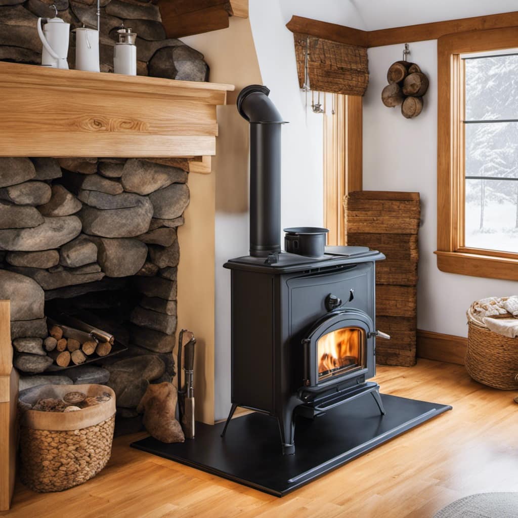 wood burning stove installation