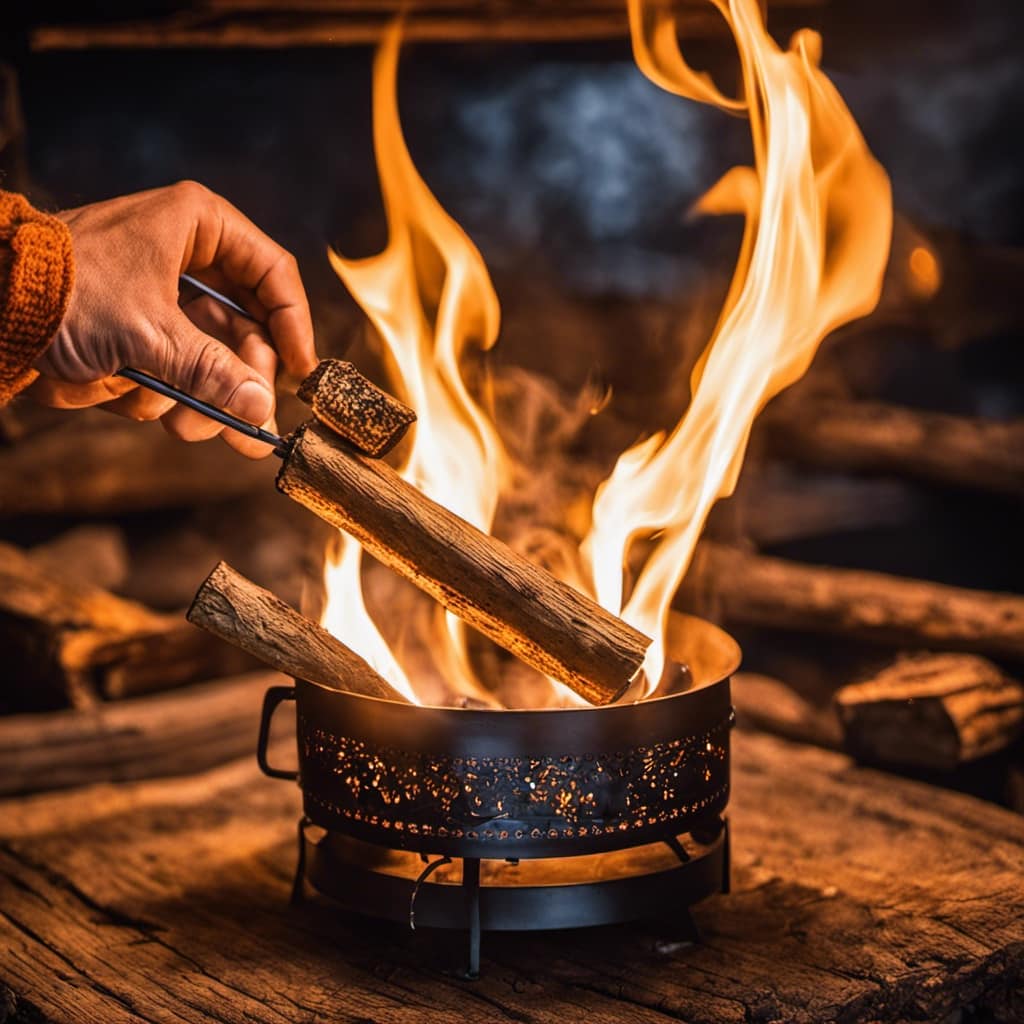 wood burning stove installation