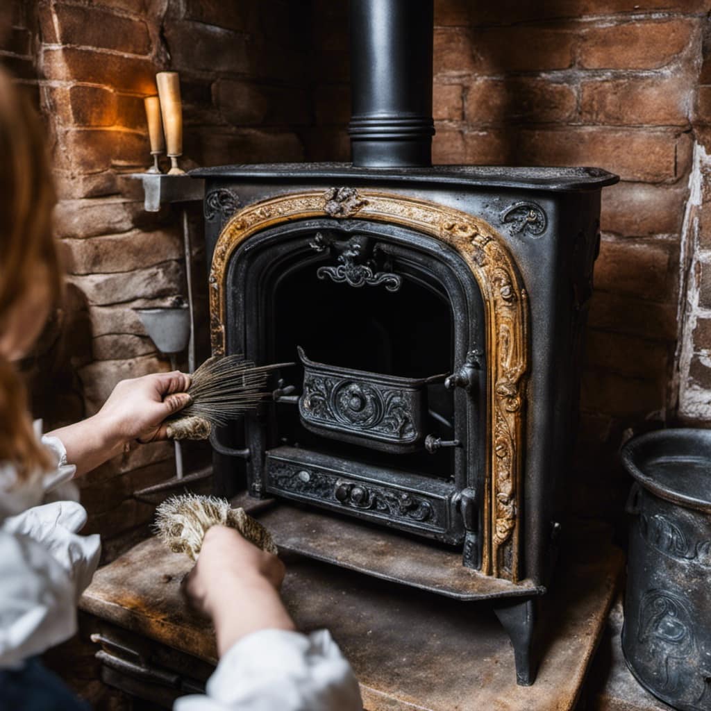 wood burning stove indoor