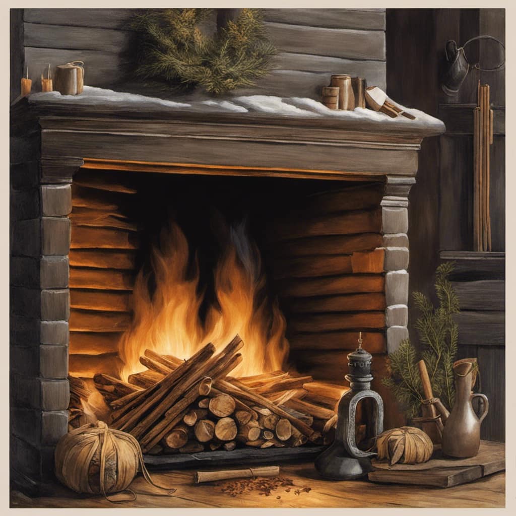 wood burning stove with blower