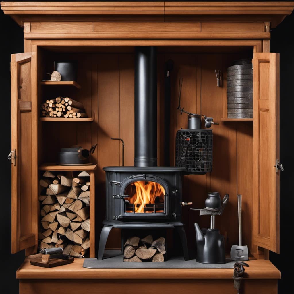 wood stove installation