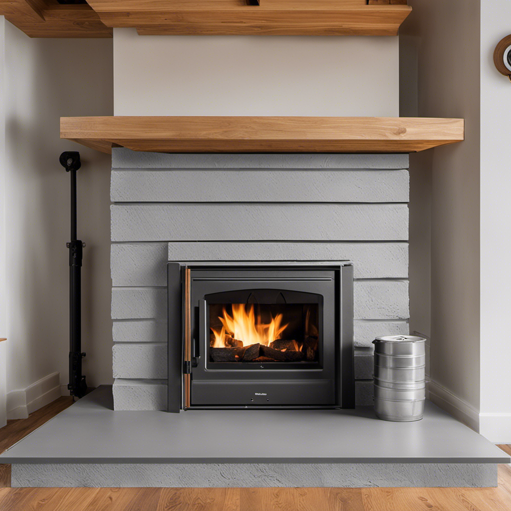 An image showcasing a step-by-step guide on taping Durock for a wood stove hearth
