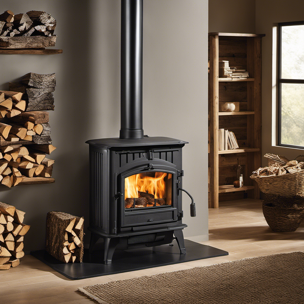 An image that showcases various types of firewood for a wood stove, displaying their distinct characteristics