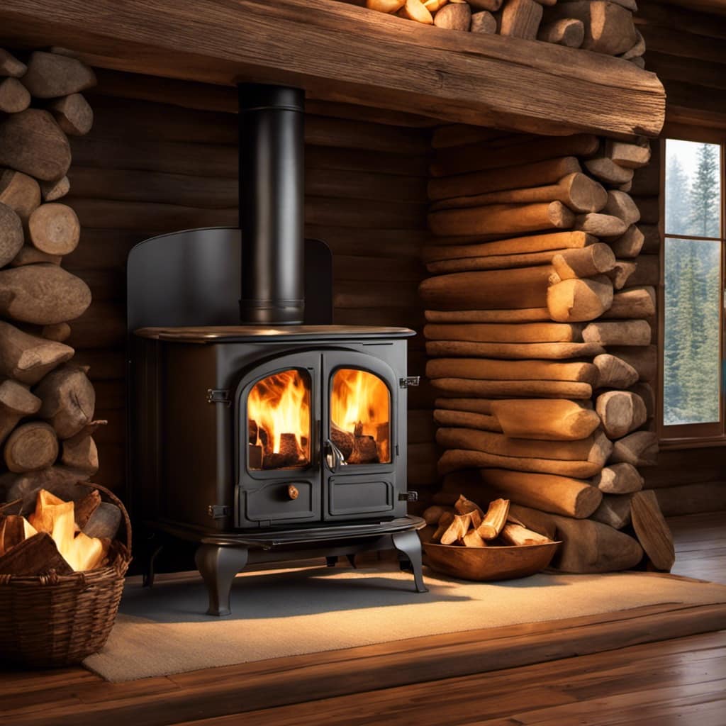 cast iron wood burning stove