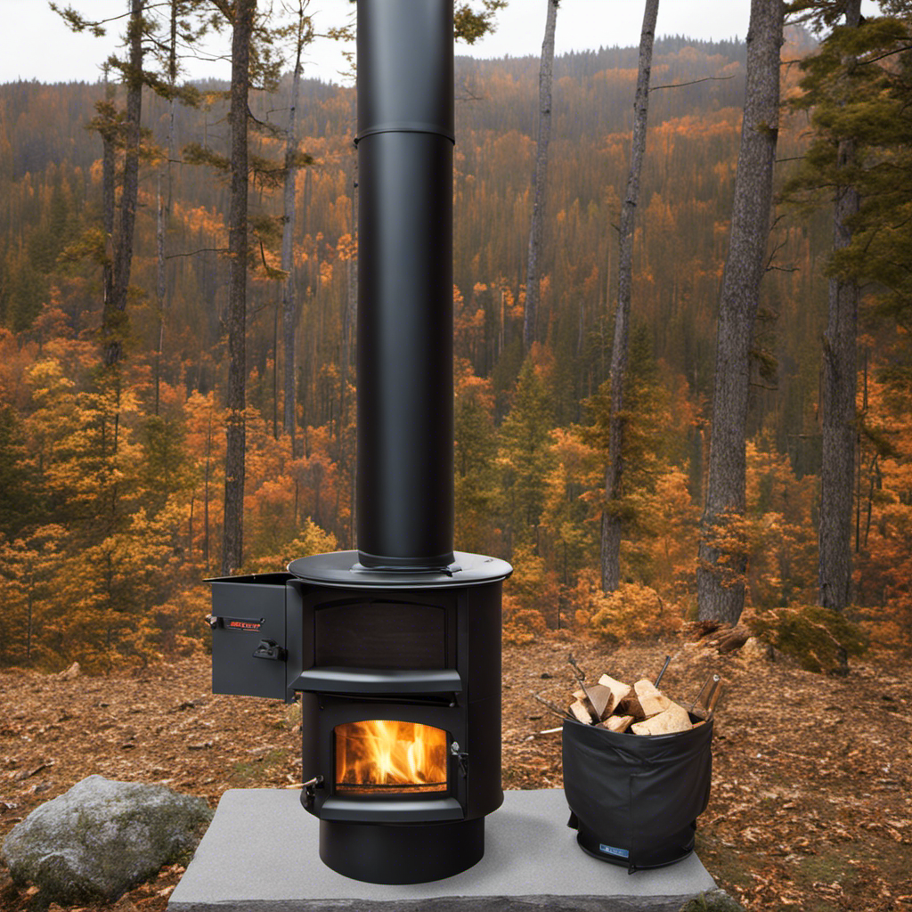 An image showcasing a step-by-step installation guide for a wood stove chimney pipe used specifically for pellet stoves