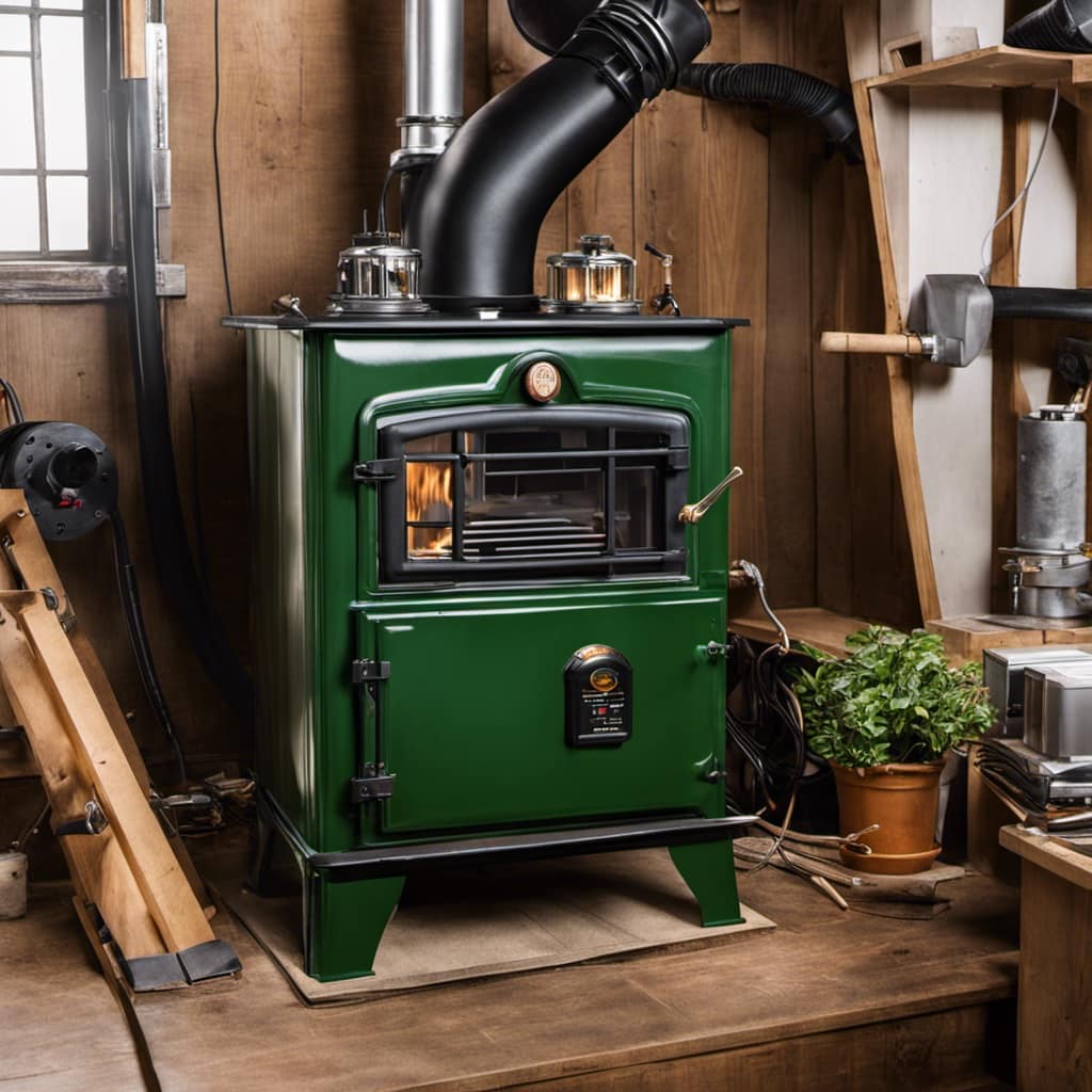 wood stove fireplace