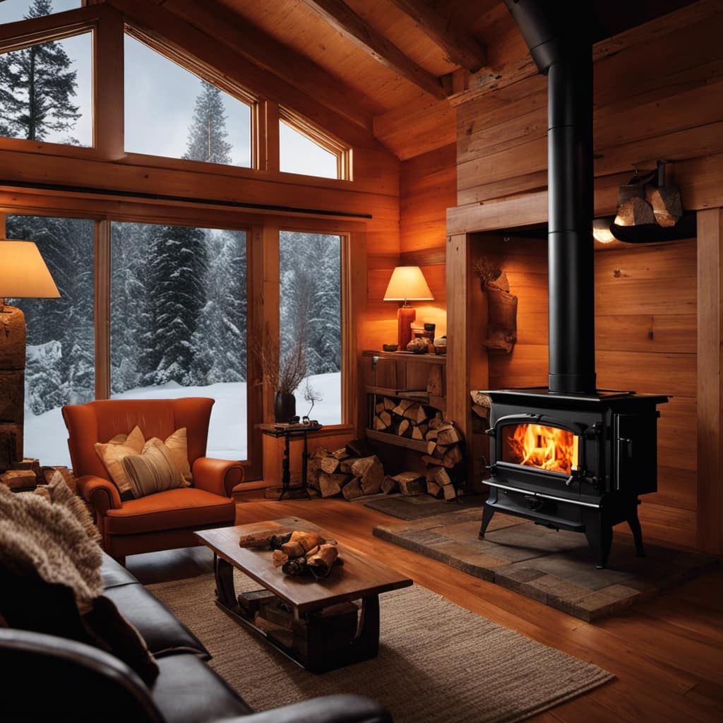 wood stove indoor