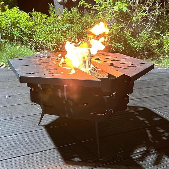 portable and stylish fire pit