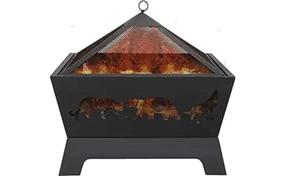 sleek and durable fire pit