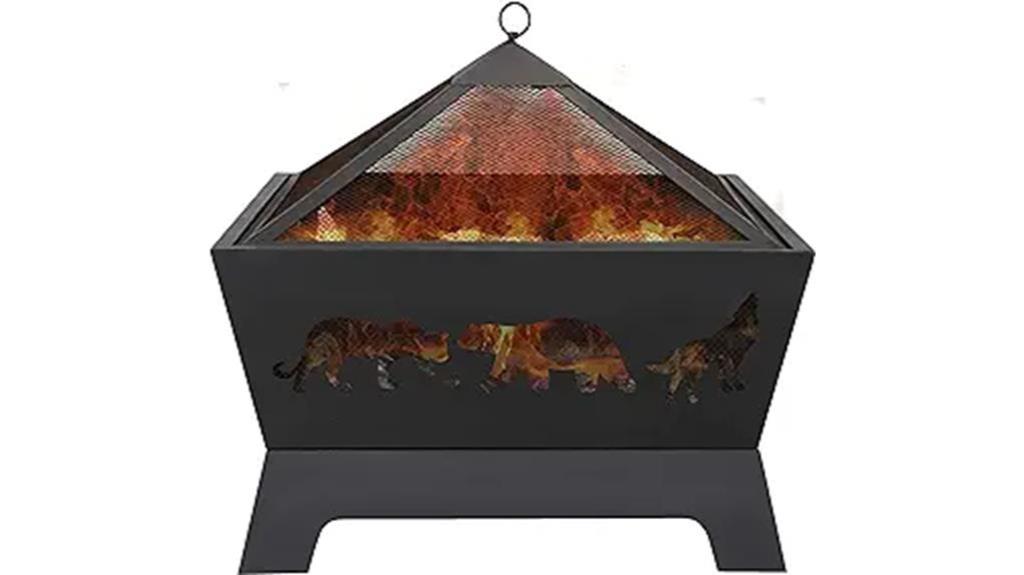 sleek and durable fire pit