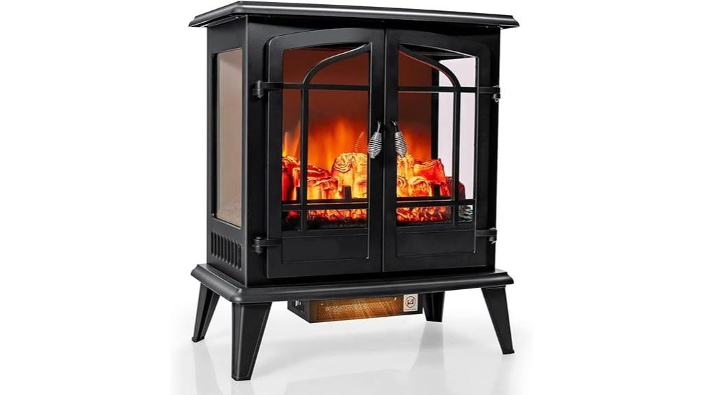 tangkula electric fireplace stove cozy and realistic