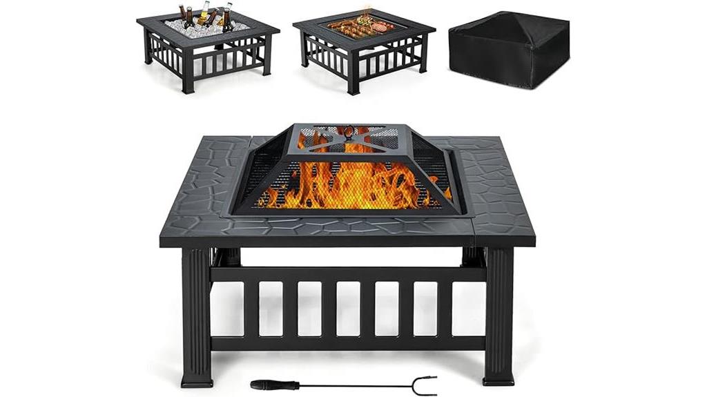 tangkula fire pit review